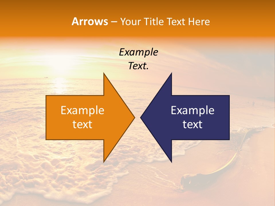 Fisheye Beach Sea PowerPoint Template