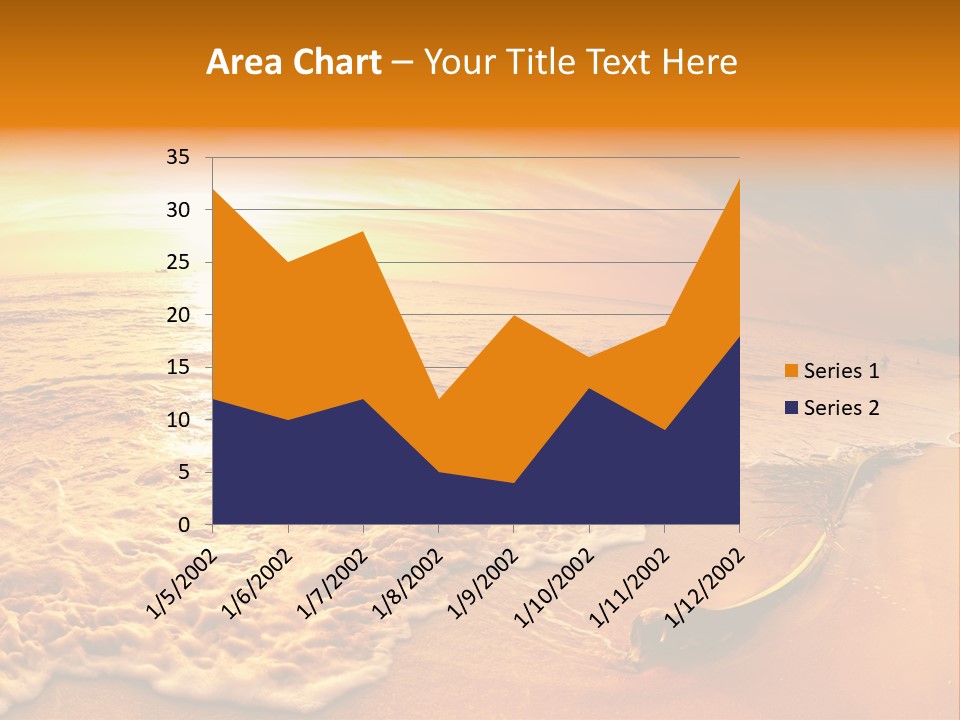 Fisheye Beach Sea PowerPoint Template
