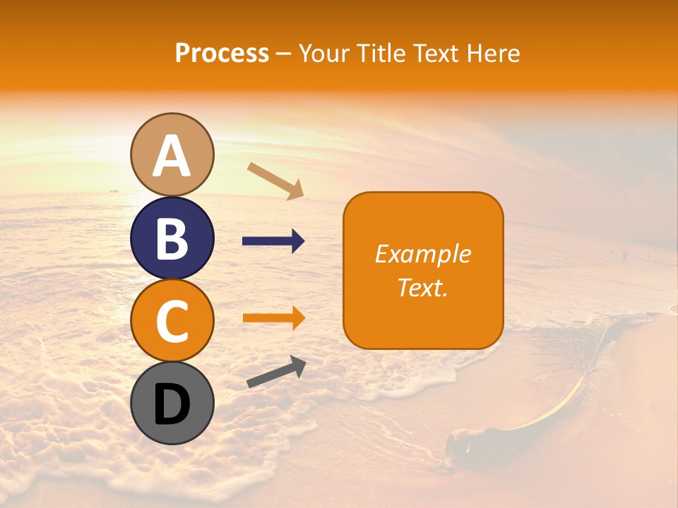 Fisheye Beach Sea PowerPoint Template