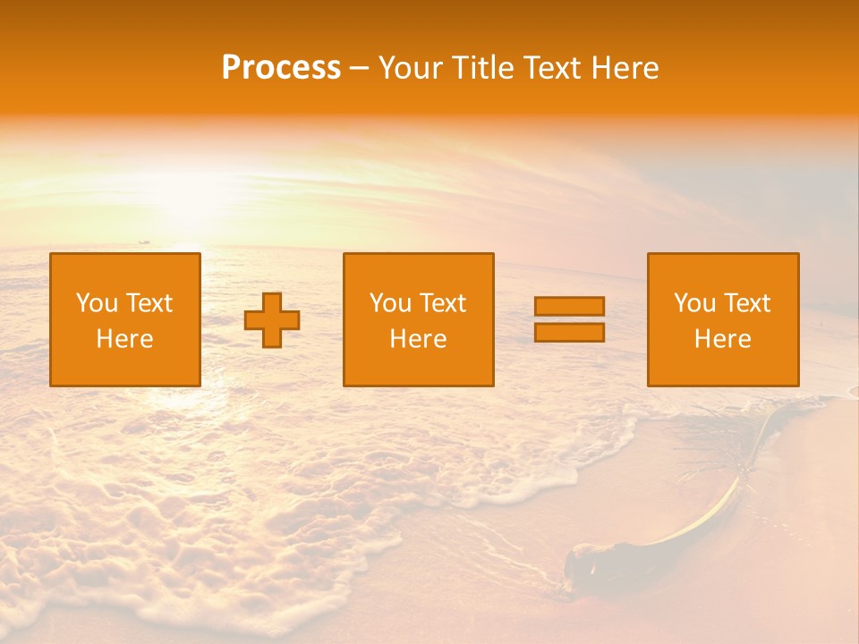Fisheye Beach Sea PowerPoint Template