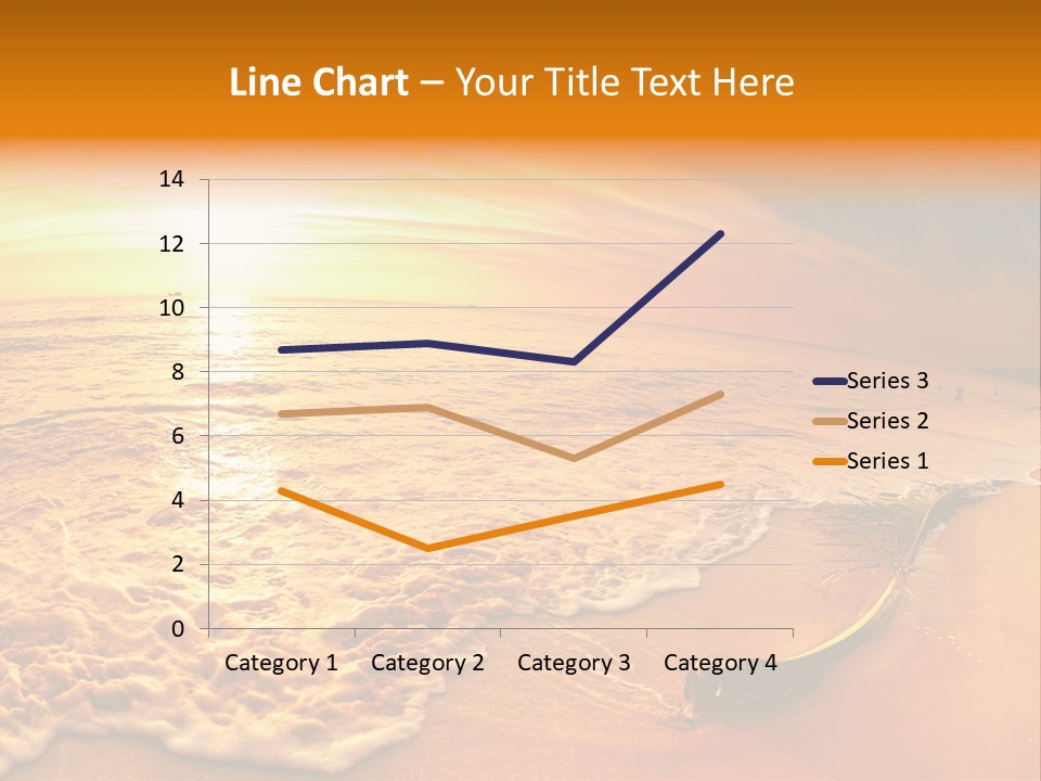 Fisheye Beach Sea PowerPoint Template