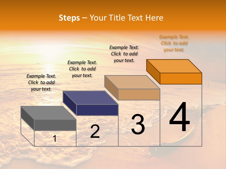 Fisheye Beach Sea PowerPoint Template