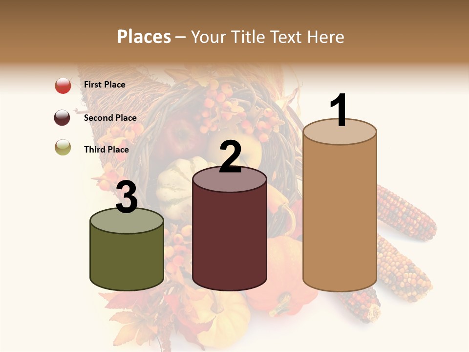 October Thanksgiving Cornucopia PowerPoint Template
