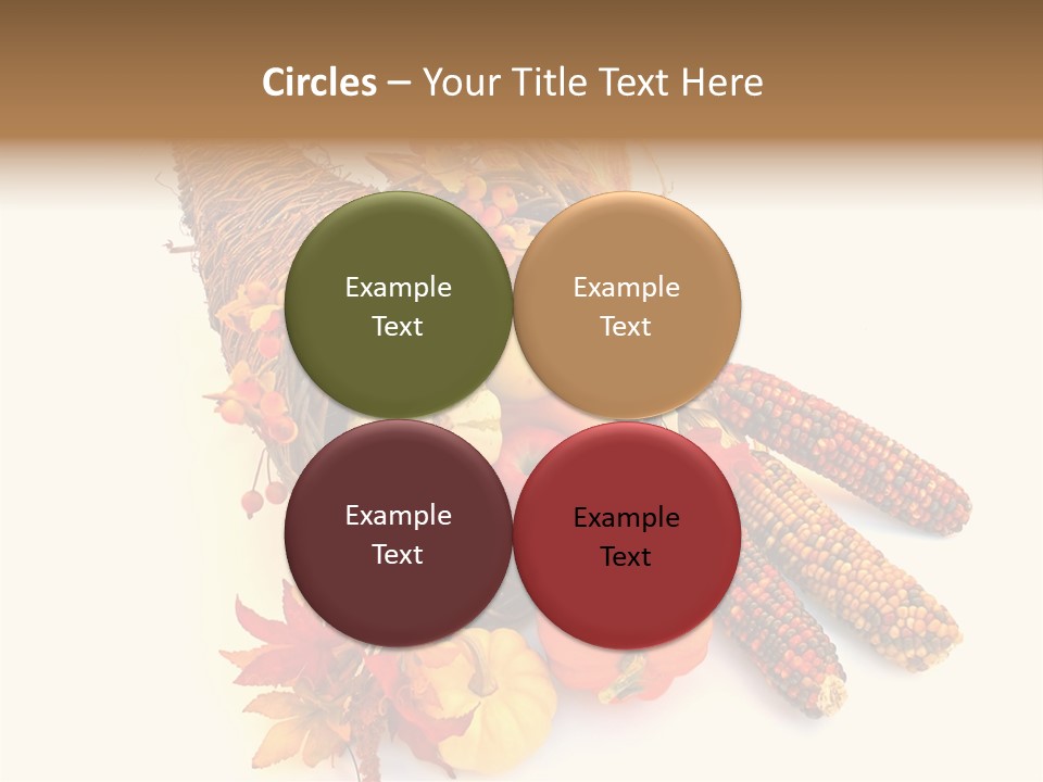 October Thanksgiving Cornucopia PowerPoint Template