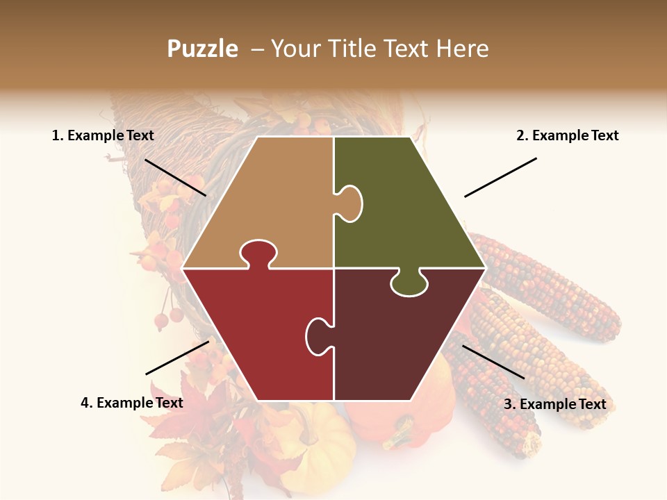 October Thanksgiving Cornucopia PowerPoint Template
