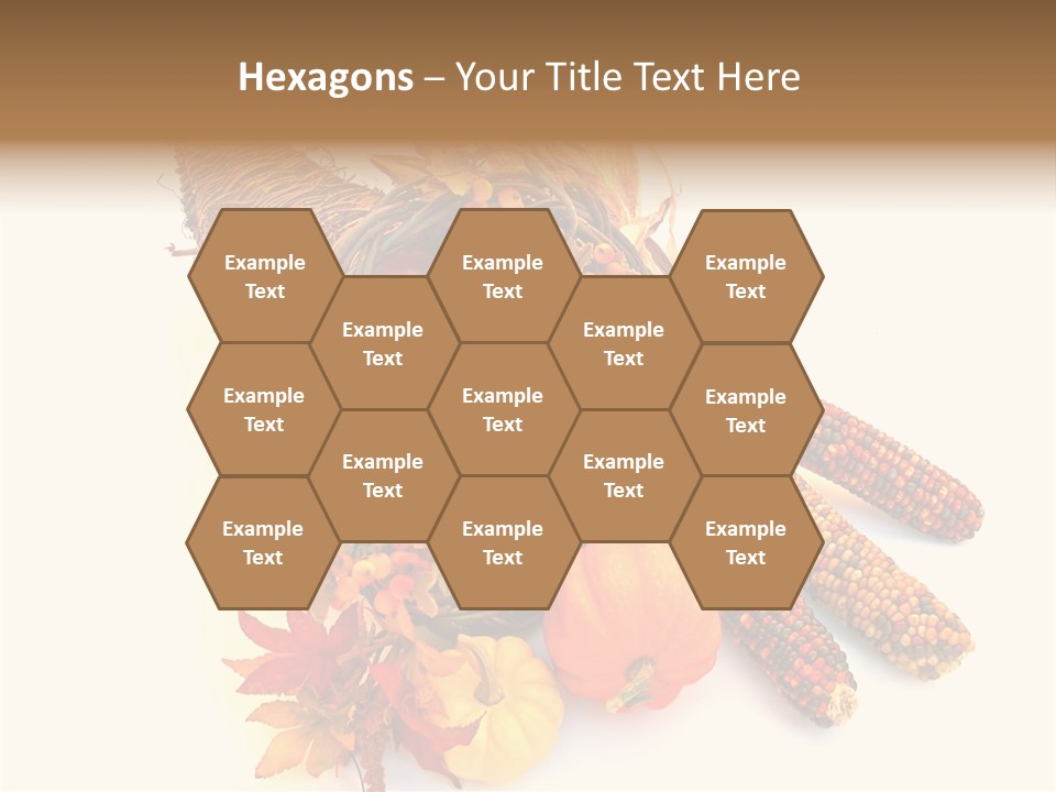 October Thanksgiving Cornucopia PowerPoint Template