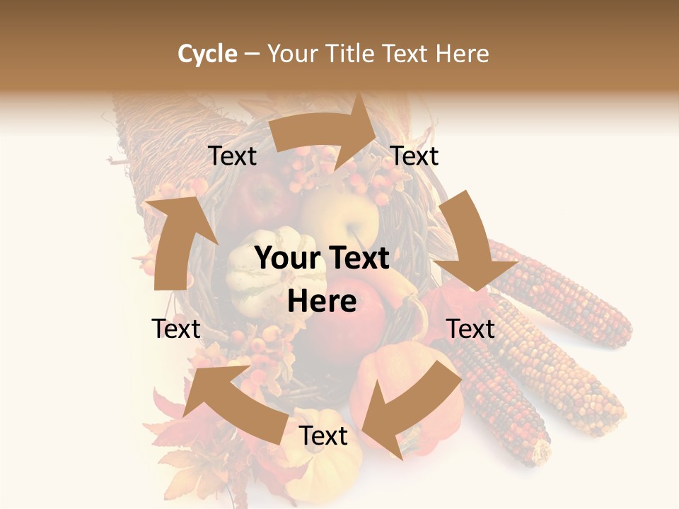 October Thanksgiving Cornucopia PowerPoint Template