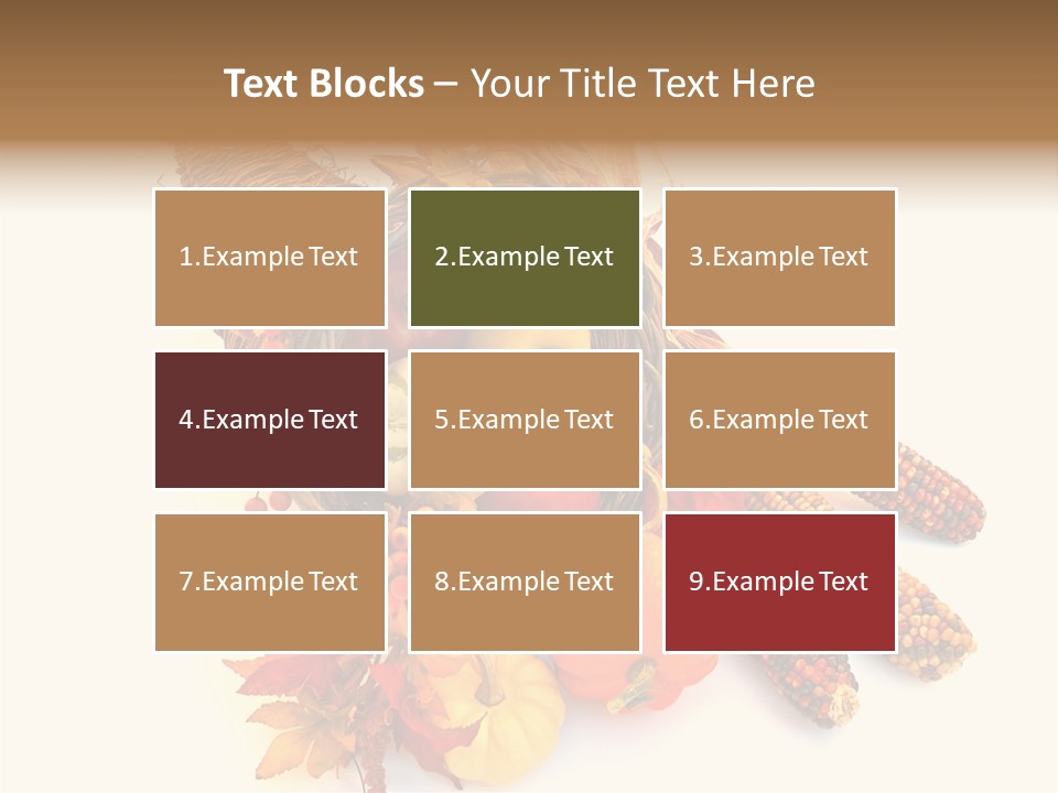 October Thanksgiving Cornucopia PowerPoint Template