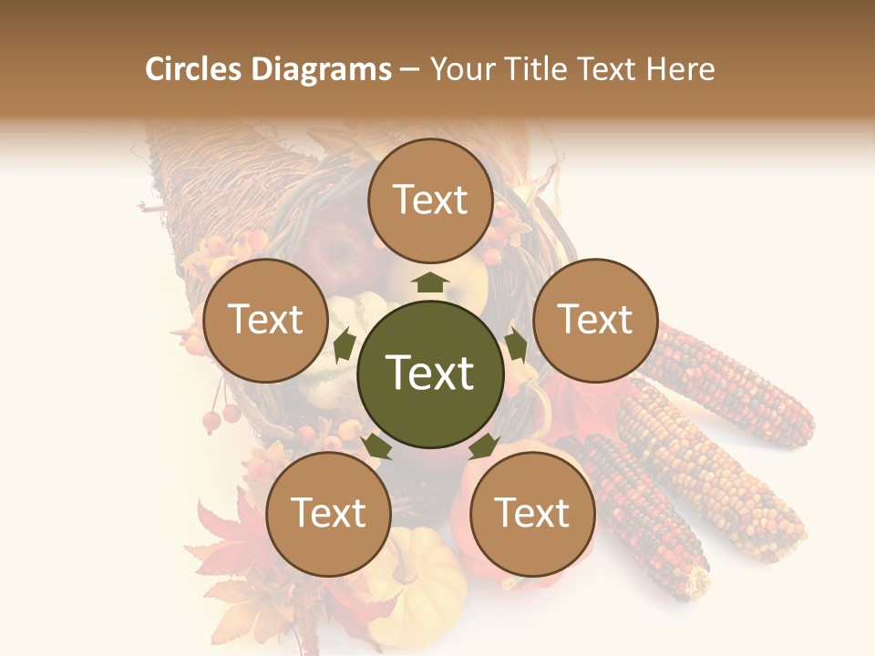 October Thanksgiving Cornucopia PowerPoint Template