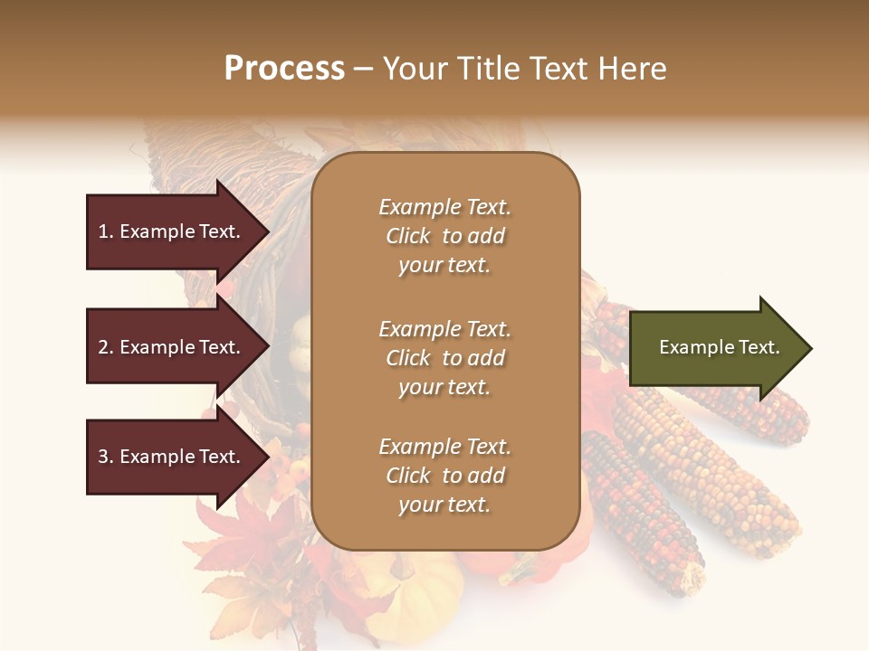 October Thanksgiving Cornucopia PowerPoint Template