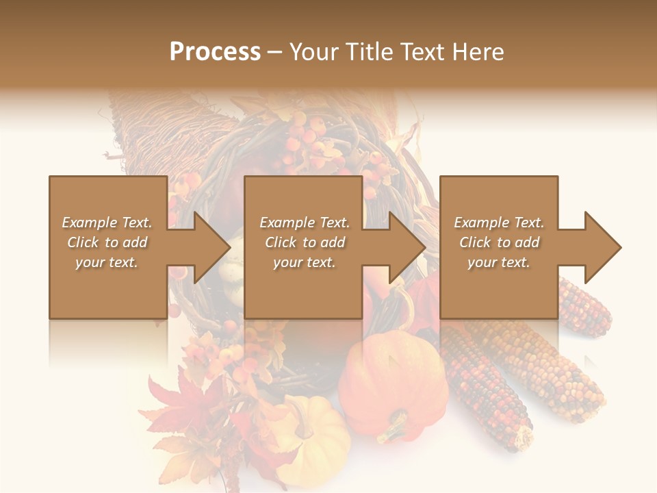 October Thanksgiving Cornucopia PowerPoint Template