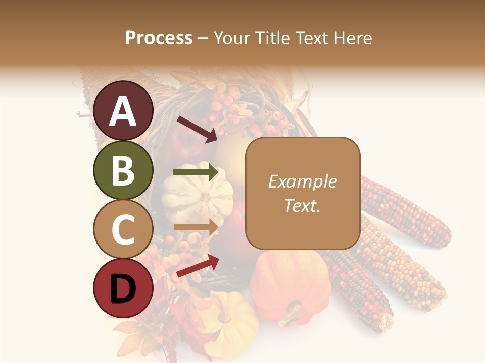 October Thanksgiving Cornucopia PowerPoint Template