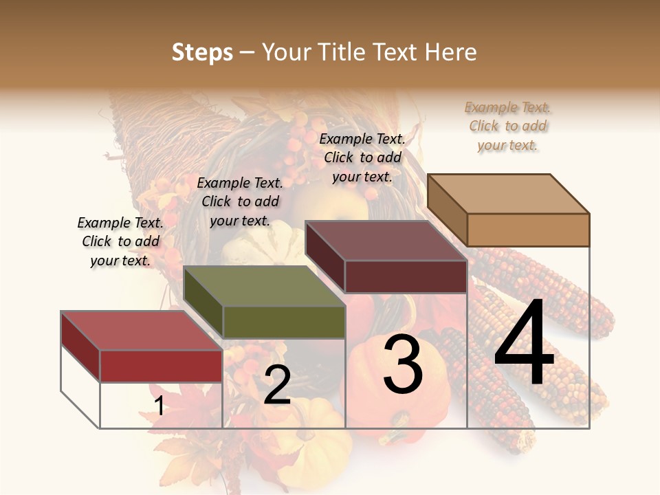 October Thanksgiving Cornucopia PowerPoint Template