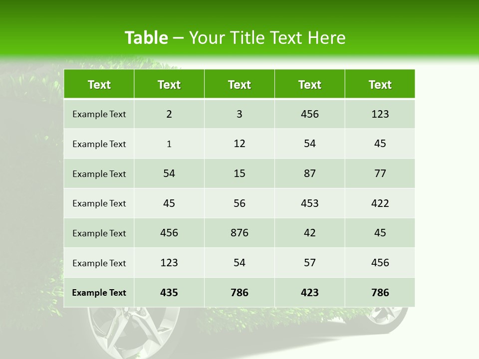 Eco Friendly Cars PowerPoint Template