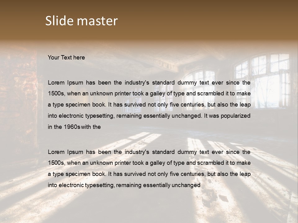 Grunge Hdr Windows PowerPoint Template