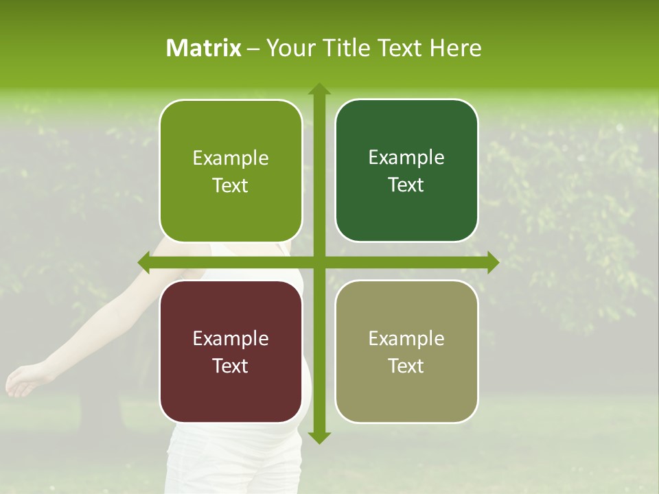 Woman Brunette Relaxing PowerPoint Template