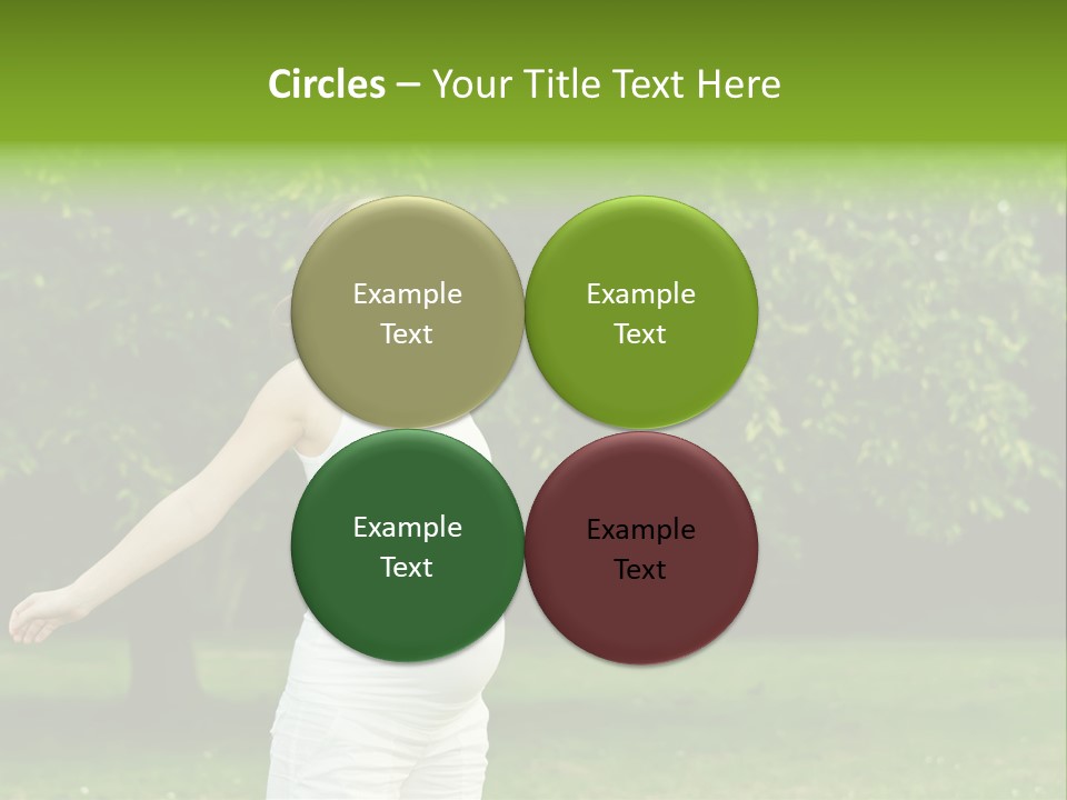 Woman Brunette Relaxing PowerPoint Template