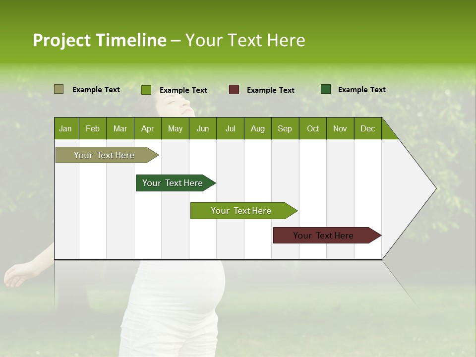 Woman Brunette Relaxing PowerPoint Template