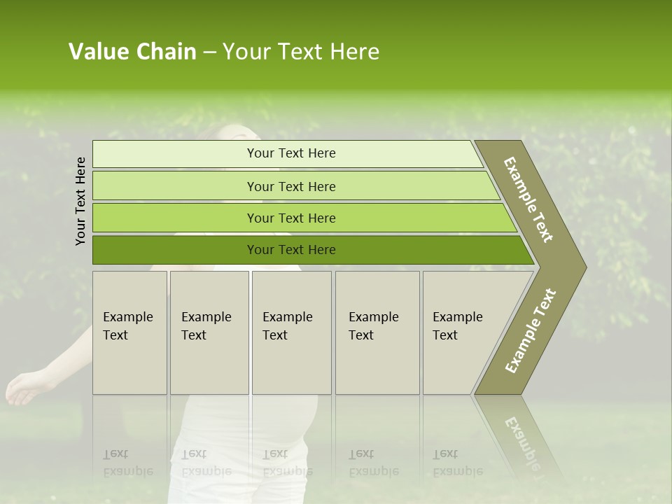 Woman Brunette Relaxing PowerPoint Template