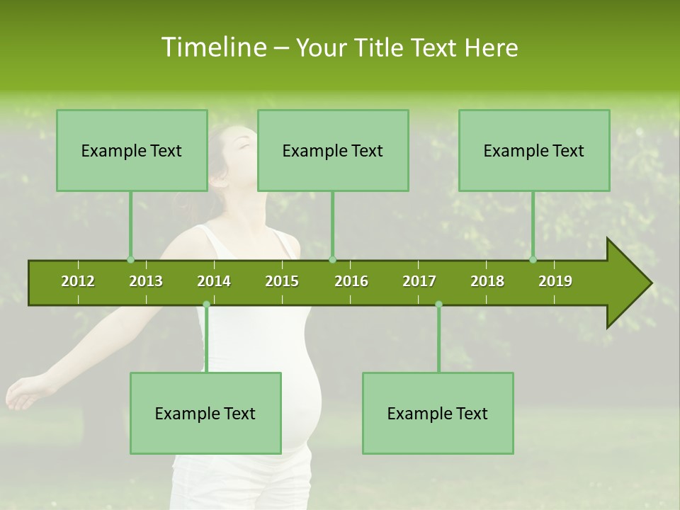 Woman Brunette Relaxing PowerPoint Template