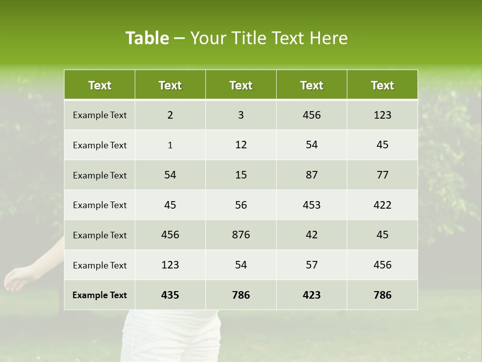 Woman Brunette Relaxing PowerPoint Template