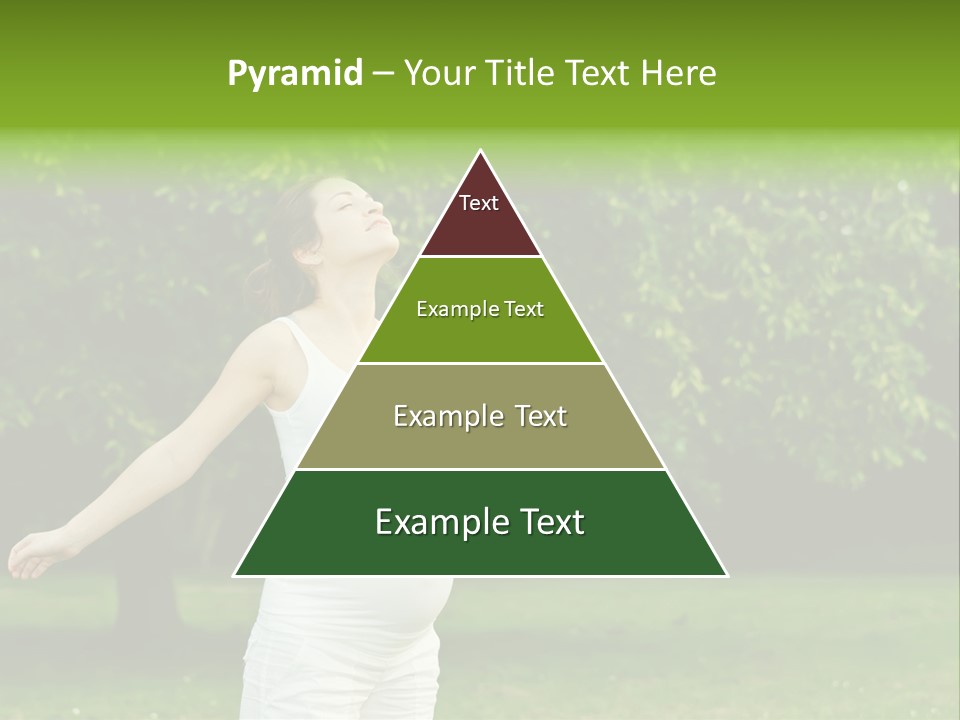 Woman Brunette Relaxing PowerPoint Template