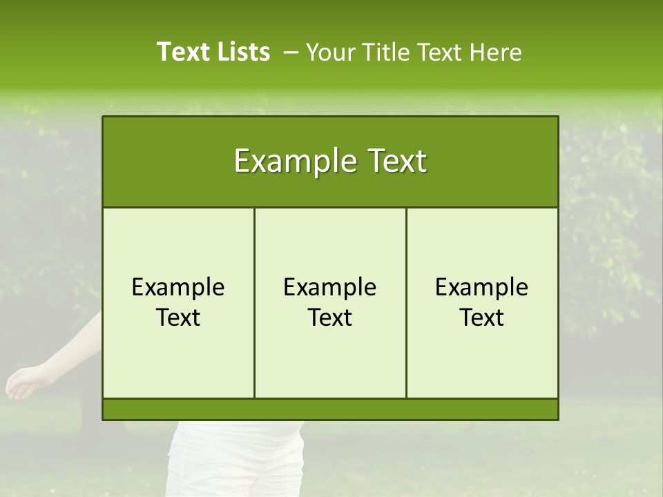 Woman Brunette Relaxing PowerPoint Template