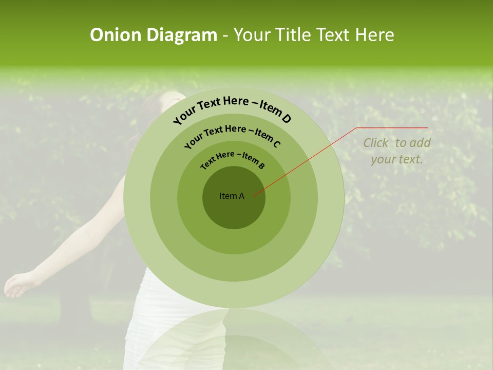 Woman Brunette Relaxing PowerPoint Template