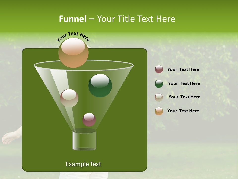 Woman Brunette Relaxing PowerPoint Template