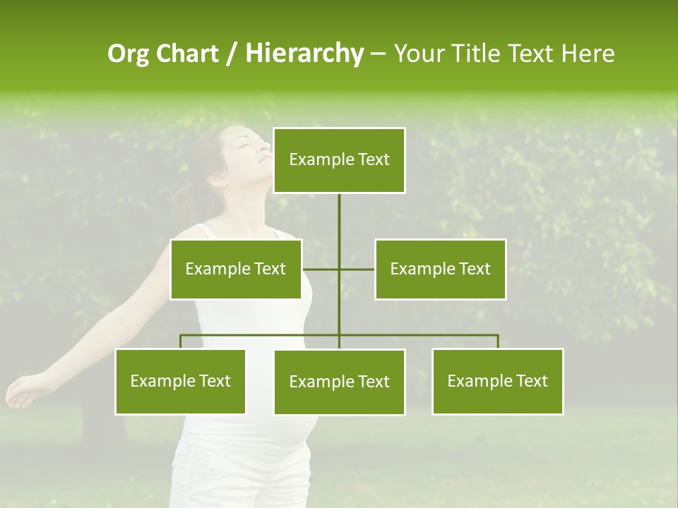 Woman Brunette Relaxing PowerPoint Template