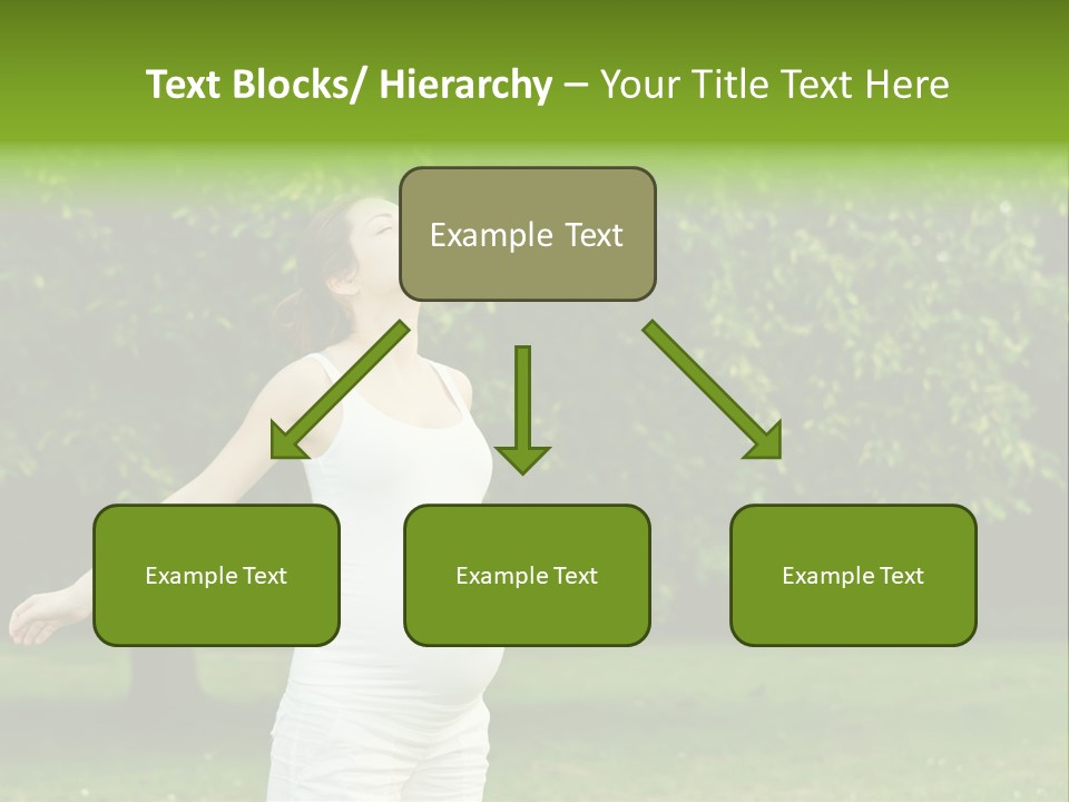 Woman Brunette Relaxing PowerPoint Template