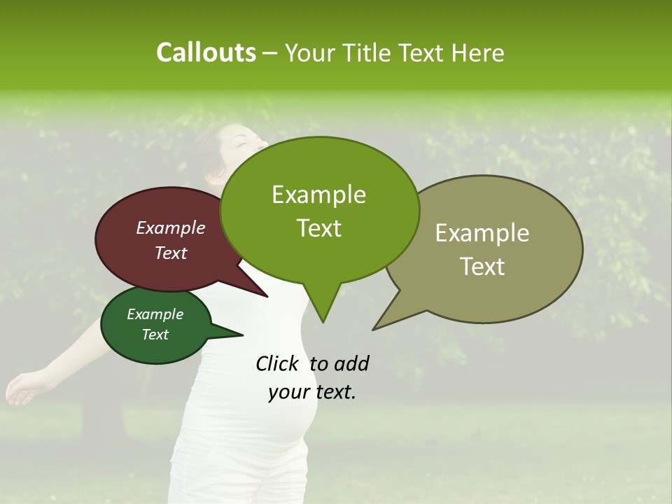 Woman Brunette Relaxing PowerPoint Template