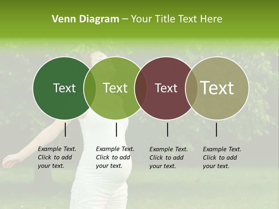 Woman Brunette Relaxing PowerPoint Template