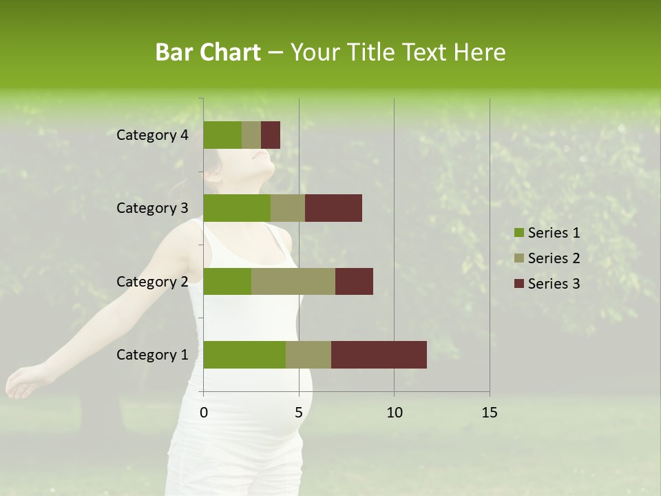 Woman Brunette Relaxing PowerPoint Template