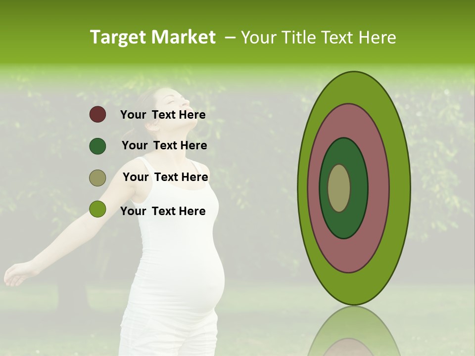 Woman Brunette Relaxing PowerPoint Template