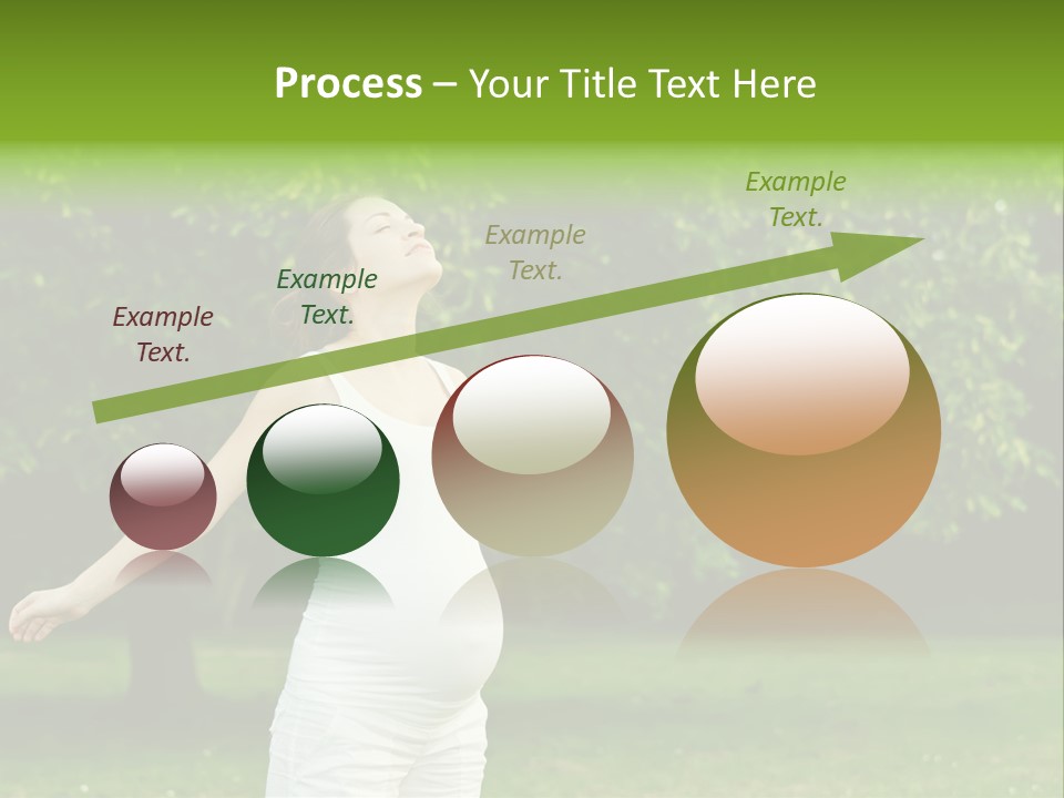 Woman Brunette Relaxing PowerPoint Template