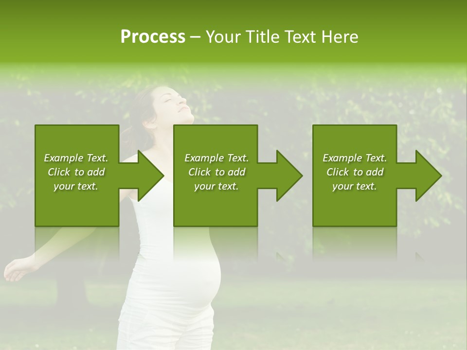 Woman Brunette Relaxing PowerPoint Template