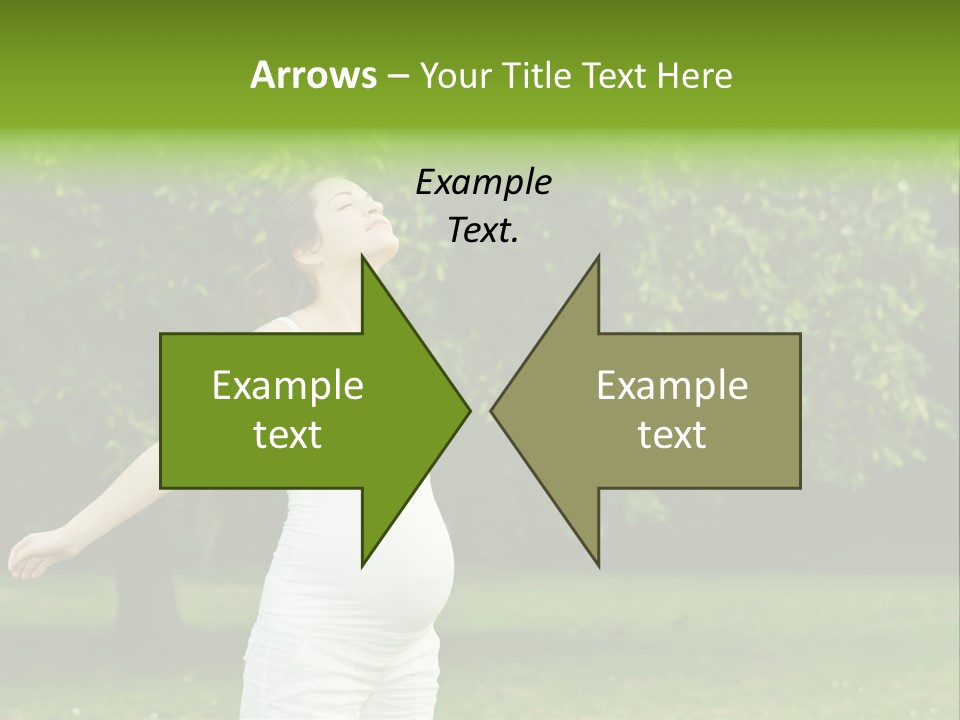 Woman Brunette Relaxing PowerPoint Template