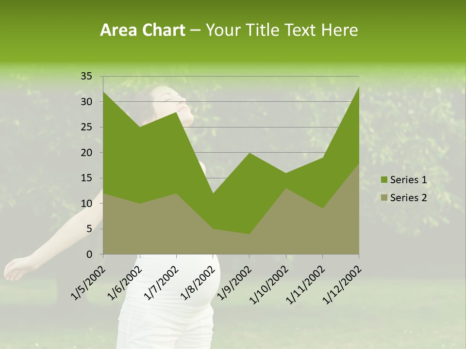 Woman Brunette Relaxing PowerPoint Template