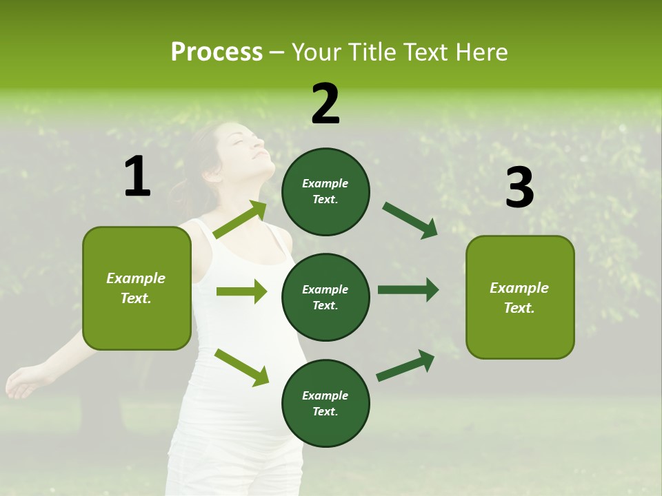 Woman Brunette Relaxing PowerPoint Template