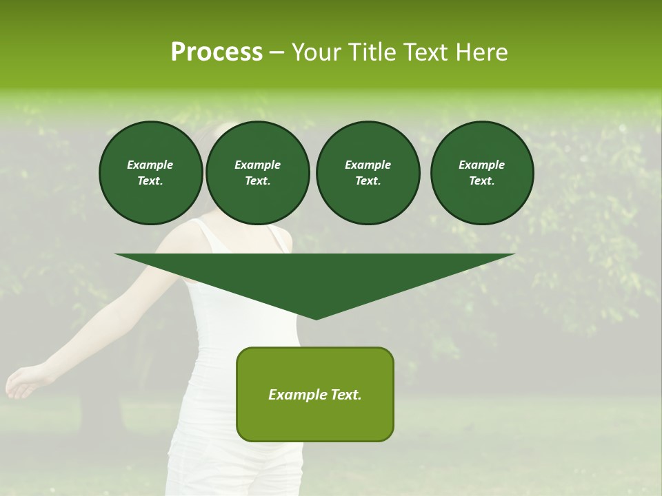 Woman Brunette Relaxing PowerPoint Template