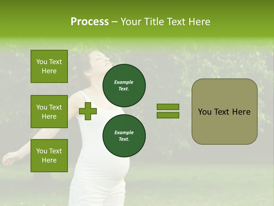 Woman Brunette Relaxing PowerPoint Template