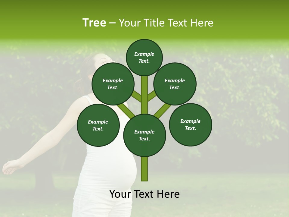 Woman Brunette Relaxing PowerPoint Template