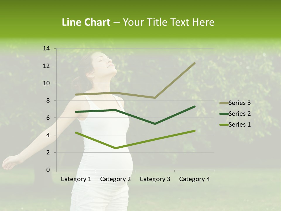 Woman Brunette Relaxing PowerPoint Template