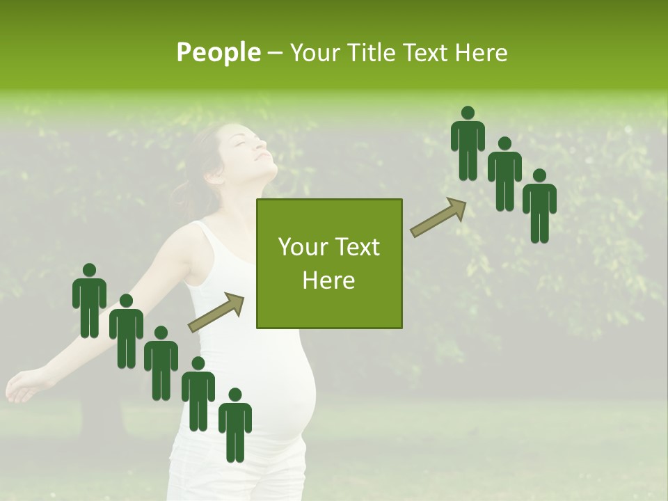 Woman Brunette Relaxing PowerPoint Template