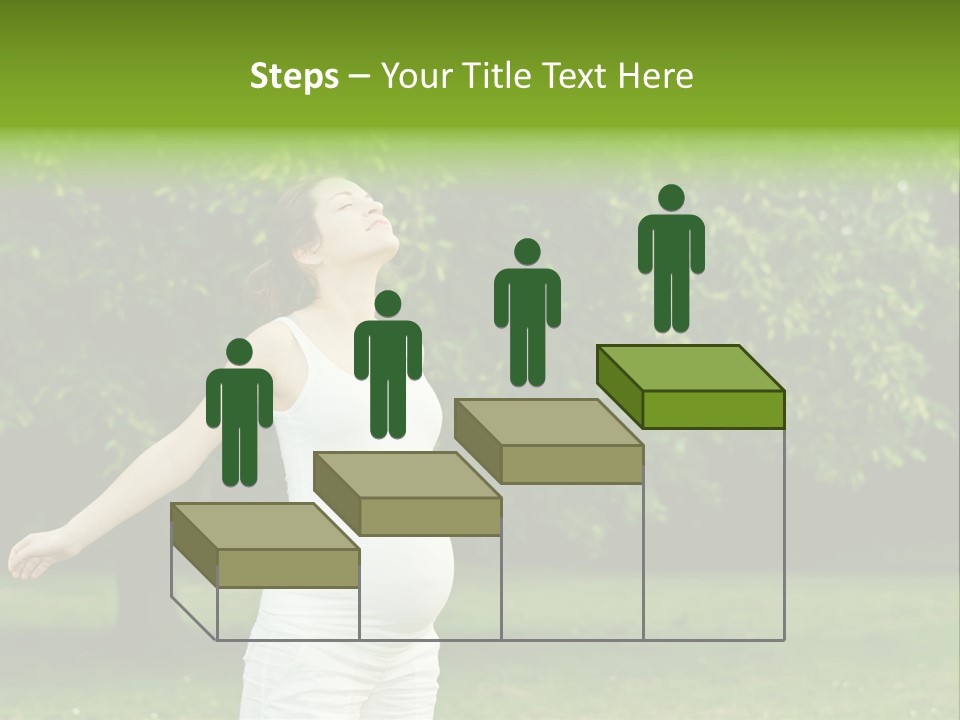 Woman Brunette Relaxing PowerPoint Template