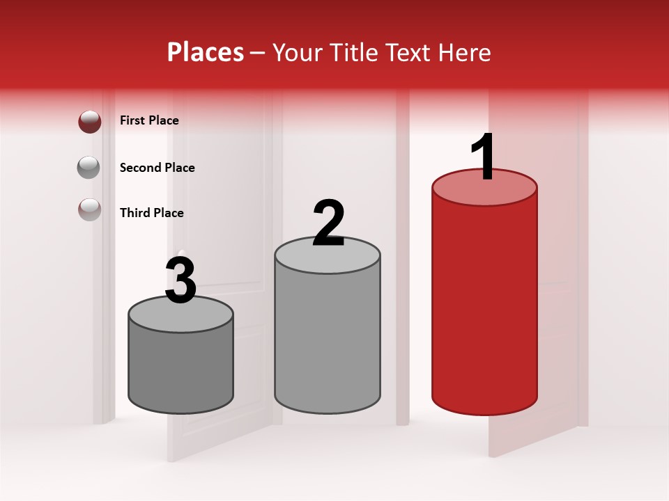 Abstract Doorway Design PowerPoint Template