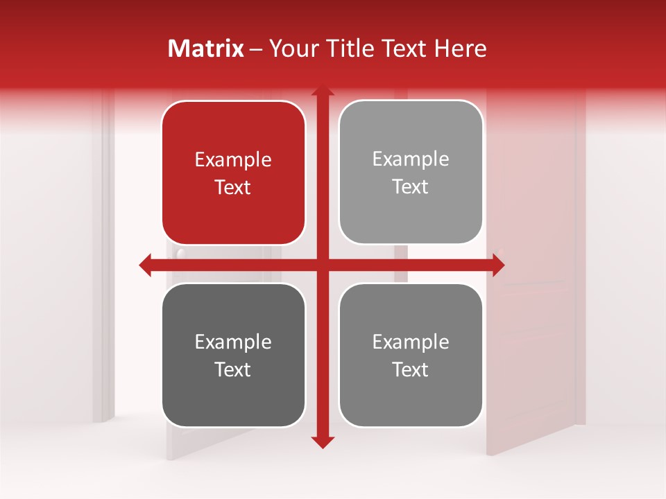 Abstract Doorway Design PowerPoint Template