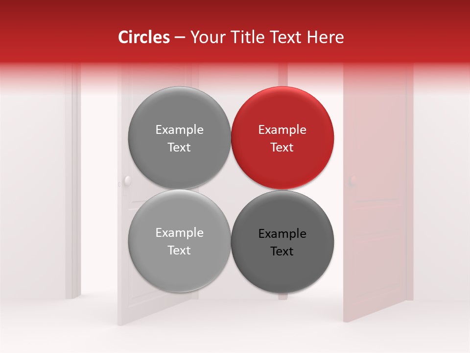 Abstract Doorway Design PowerPoint Template