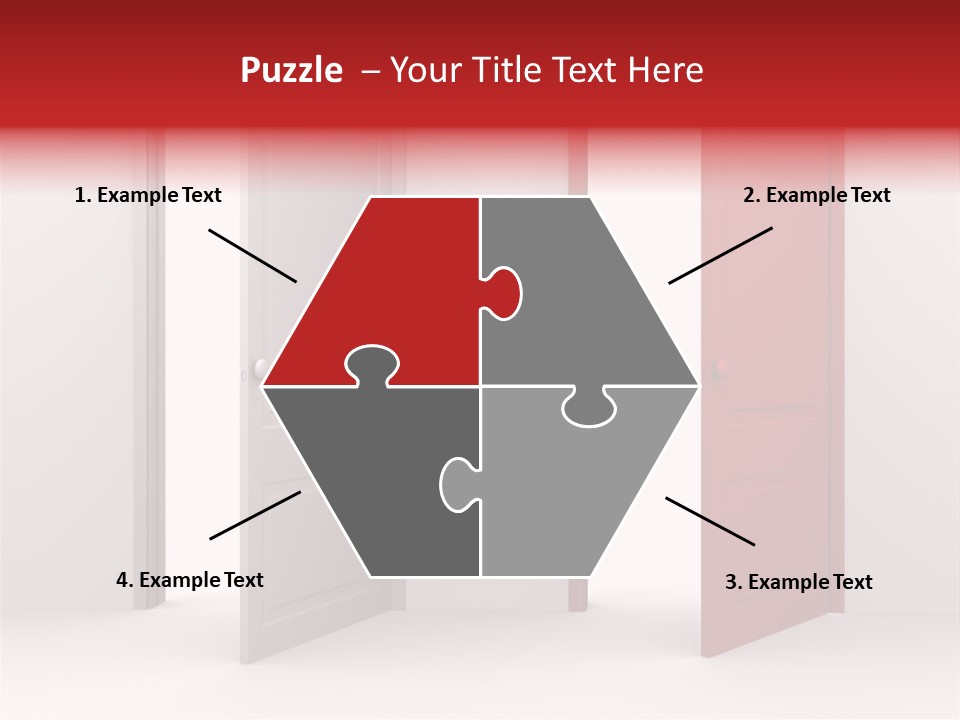 Abstract Doorway Design PowerPoint Template